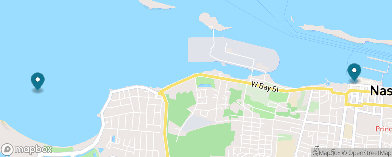 Map of the stops on “Cable Beach by the $1.25 Bus”