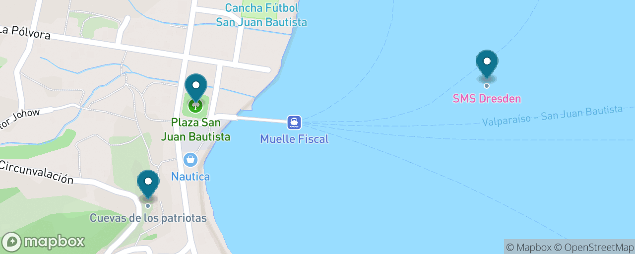 Map of the stops on “Village History Walk: Fort, Caves & the Dresden”