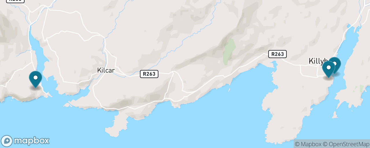 Map of the stops on “Sliabh Liag from the Water”