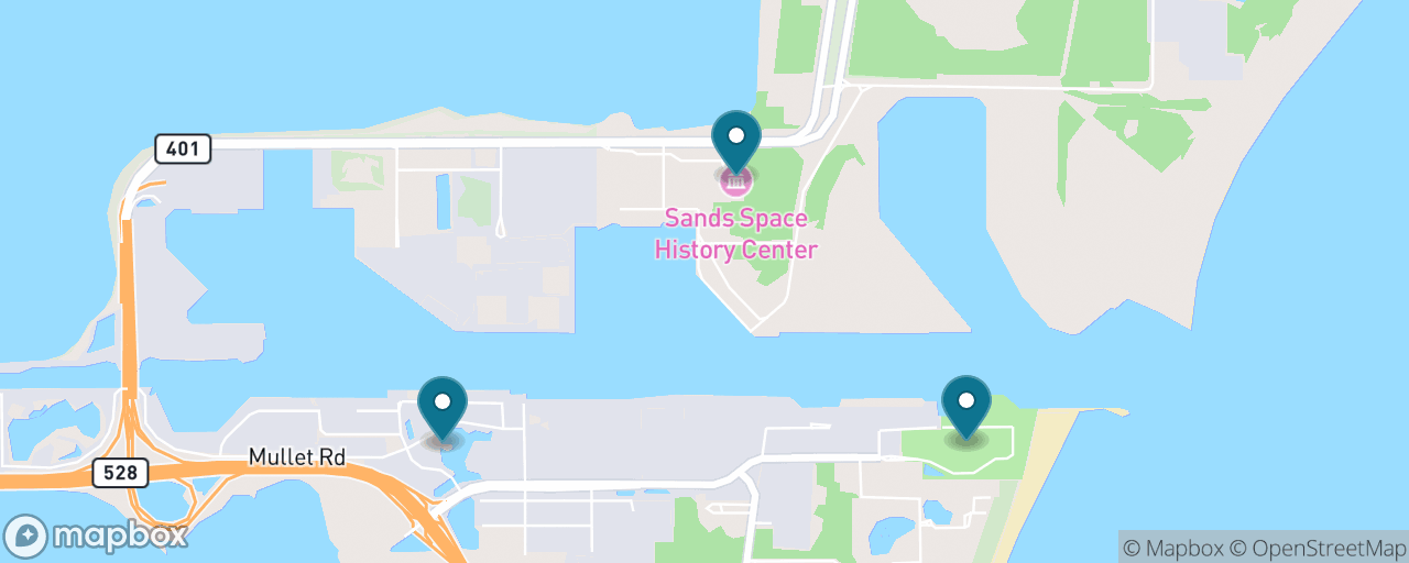 Map of the stops on “The Zero-Dollar Space & Ship-Watching Day”