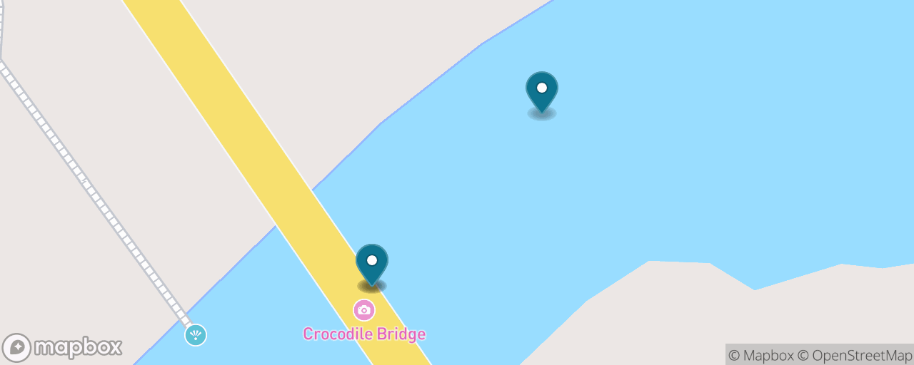 Map of the stops on “Tárcoles River Crocodile Safari”