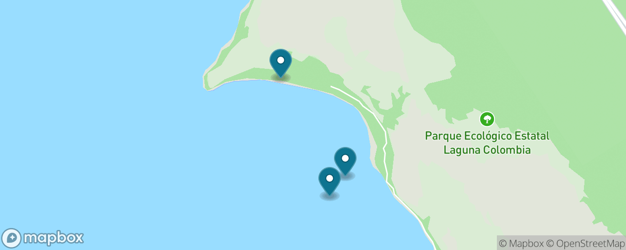 Map of the stops on “Punta Sur Eco Park Your Own Way”