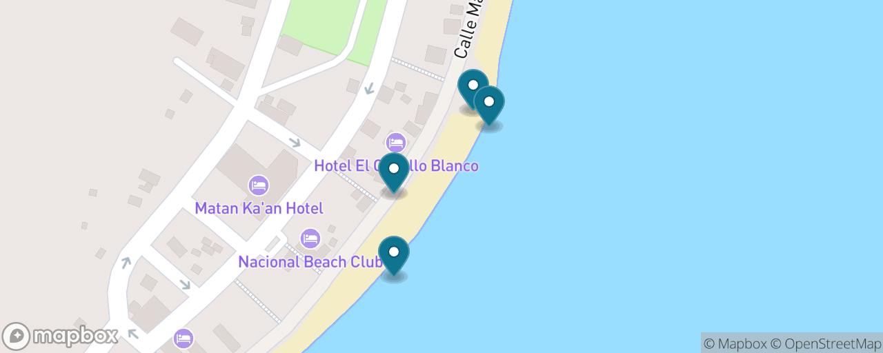 Map of the stops on “Mahahual Village & Malecón — The Real Town, Ten Minutes Away”