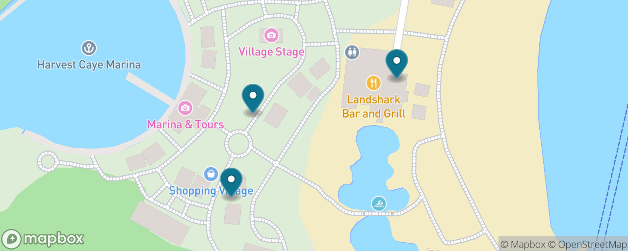 Map of the stops on “Belizean flavours stroll”