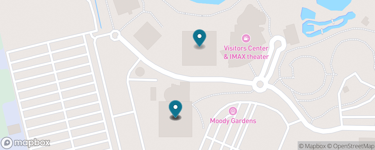 Map of the stops on “Moody Gardens Family Day”
