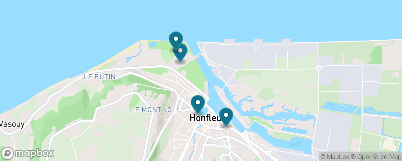 Map of the stops on “Butterflies, Gardens and the Little Train”