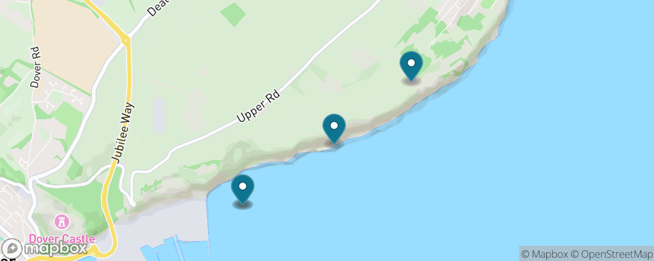 Map of the stops on “White Cliffs Walk to South Foreland Lighthouse”