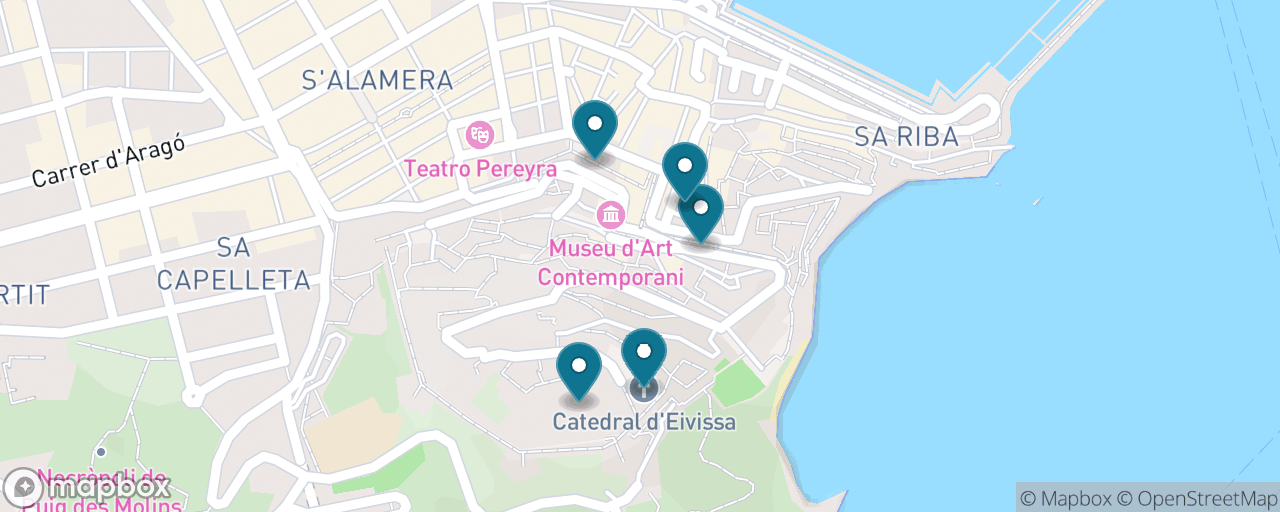 Map of the stops on “The Dalt Vila Essential”