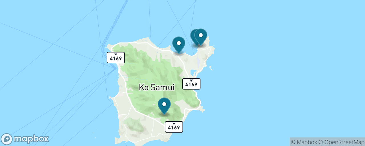 Map of the stops on “The Grand Island Loop with Your Own Driver”