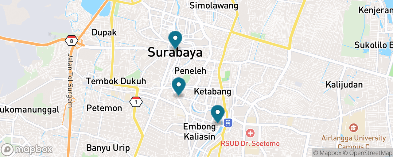 Map of the stops on “Heroes' City: The Monument, the Museum & a Submarine”