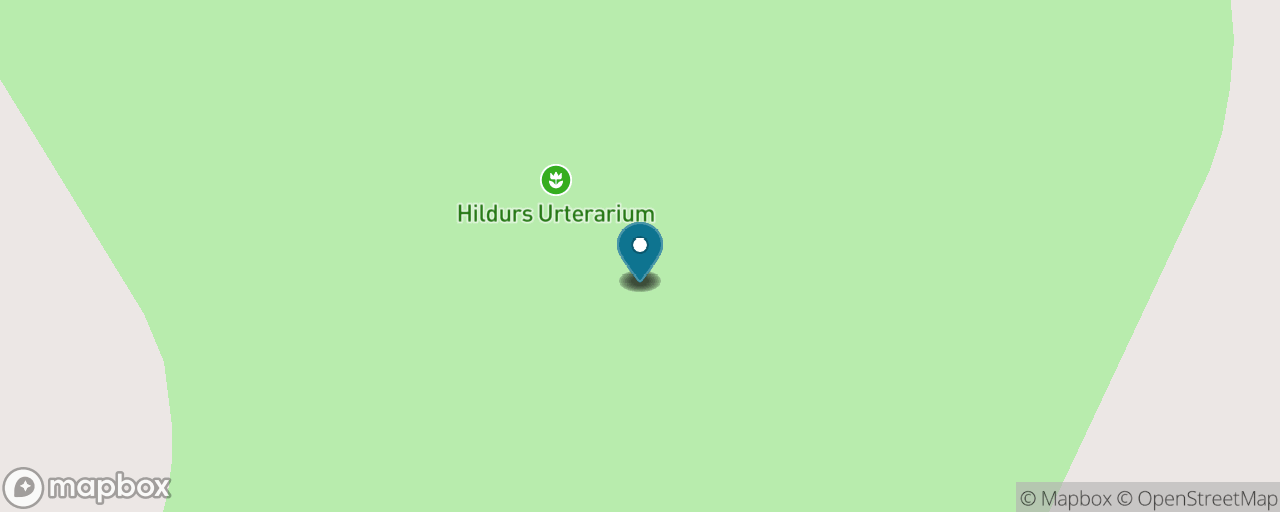 Map of the stops on “Hildurs Urterarium — Herb Garden & Saga Table”