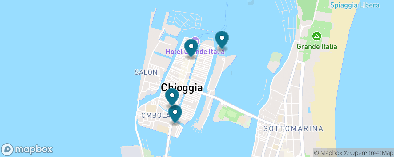 Map of the stops on “Rainy-Day Chioggia: Lagoon Museum, Carpaccio and the Clock Tower”