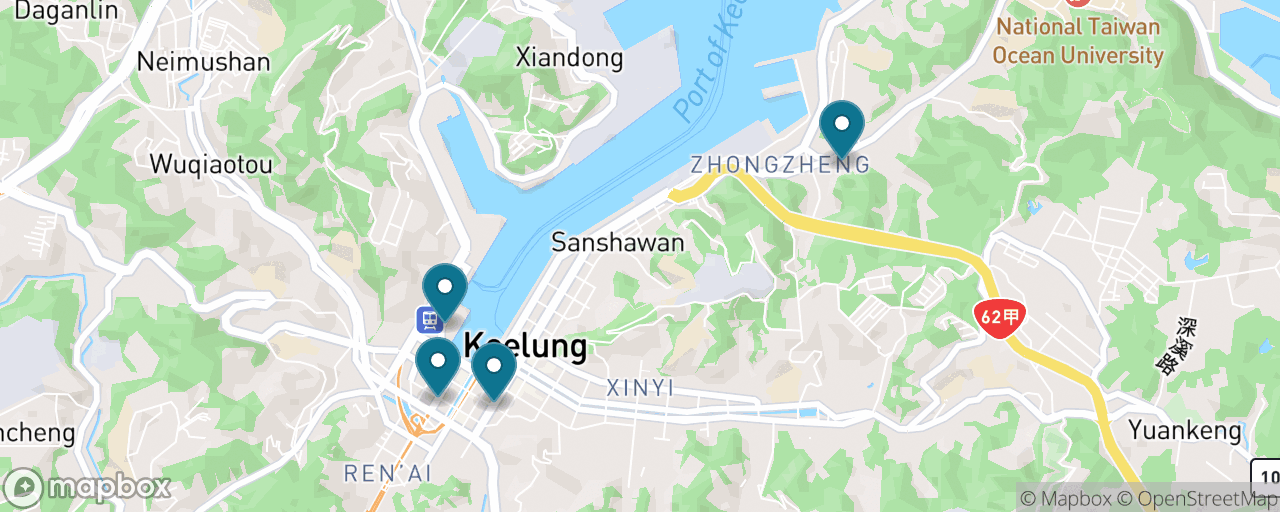 Map of the stops on “Keelung Under a Roof”