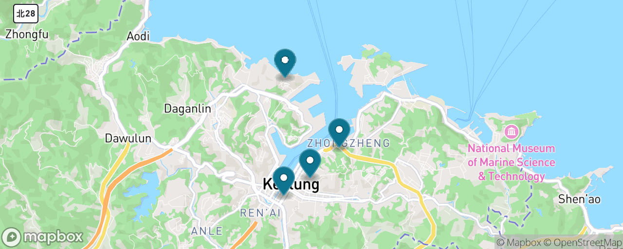 Map of the stops on “Forts, Headlands and the Open Sea”