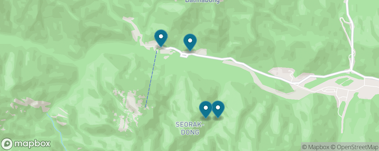 Map of the stops on “Biryong Falls and the Towangseong Lookout”