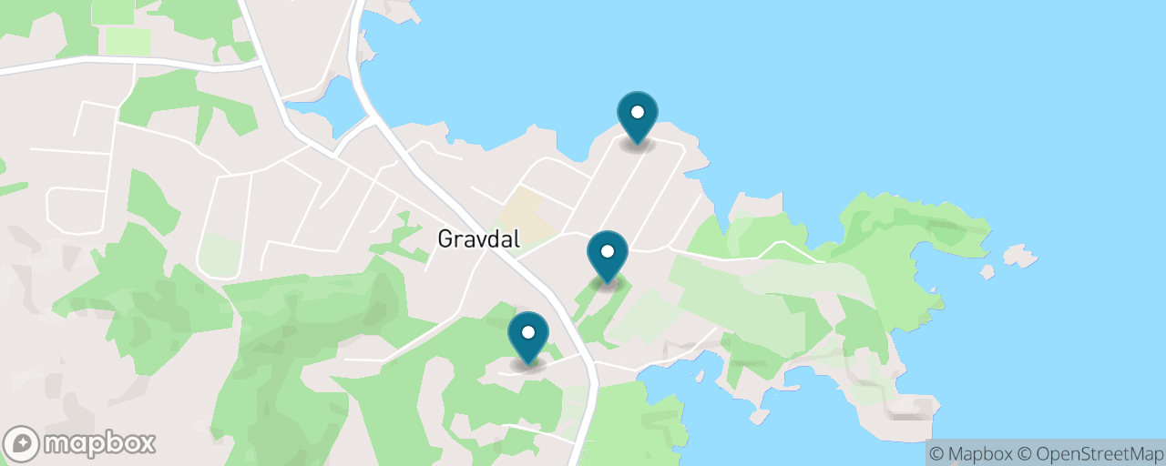 Map of the stops on “Buksnes Church & Gravdal on Foot”