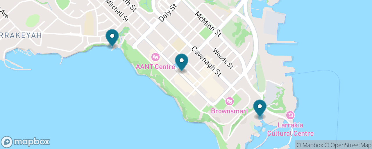 Map of the stops on “Crocs & Splash Family Day”