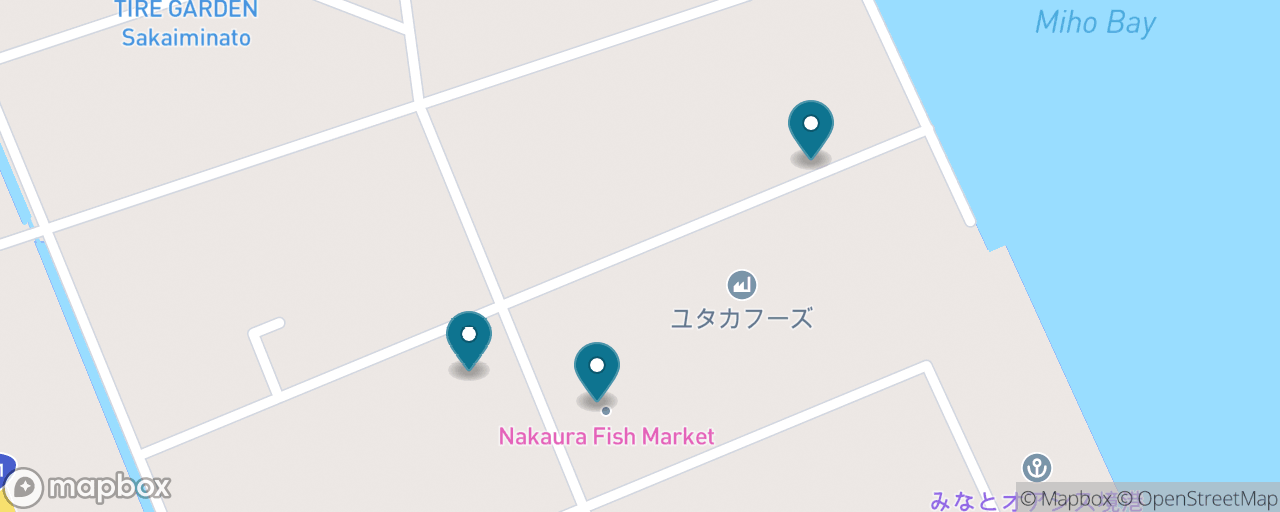 Map of the stops on “Snow Crab & Sushi: A Sakaiminato Seafood Crawl”