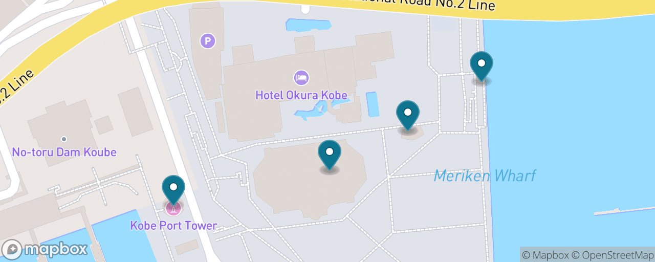 Map of the stops on “The Kobe Waterfront Classic”