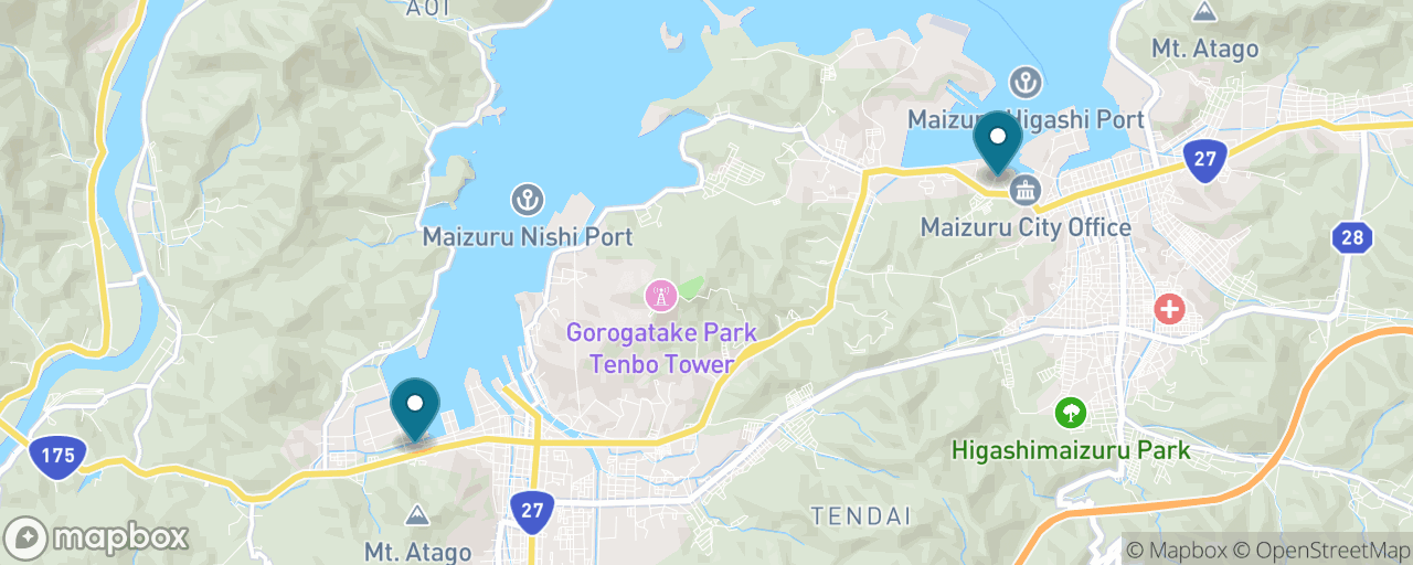 Map of the stops on “Sea-of-Japan Seafood at the Toretore Market”