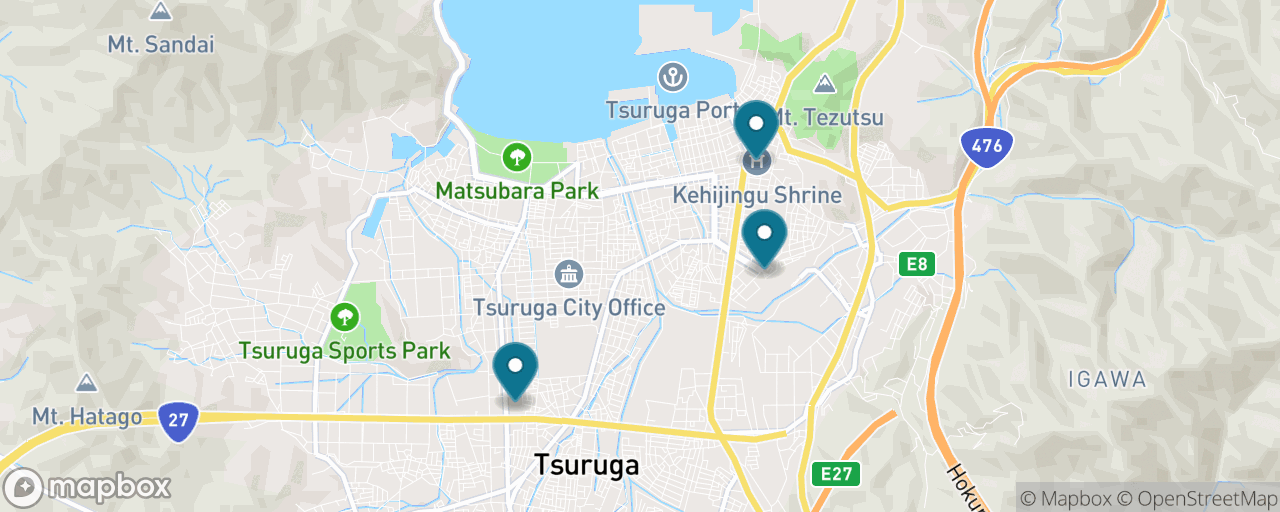 Map of the stops on “Sea-of-Japan Seafood & Sauce Katsudon”