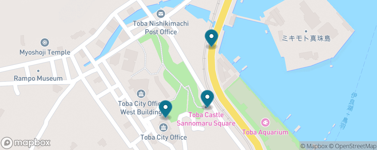 Map of the stops on “Free Toba: Waterfront & Castle-Hill View”