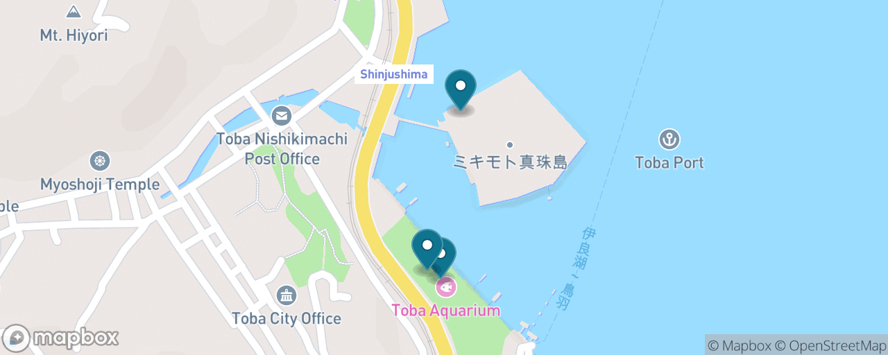 Map of the stops on “Toba Aquarium & the Dugong”
