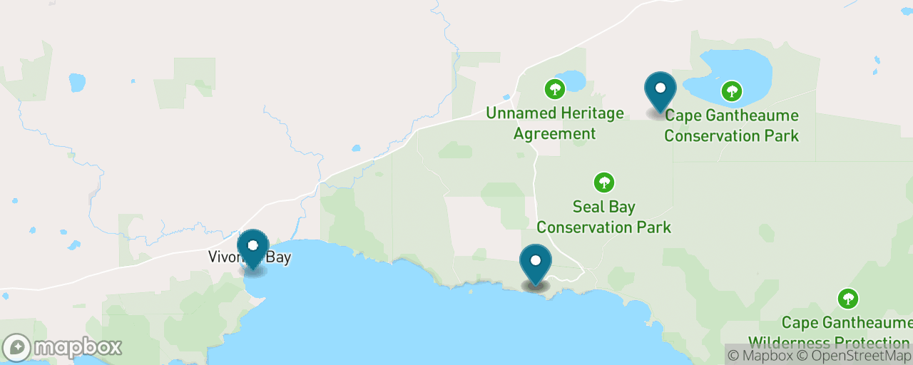 Map of the stops on “Seal Bay Sea Lion Encounter”