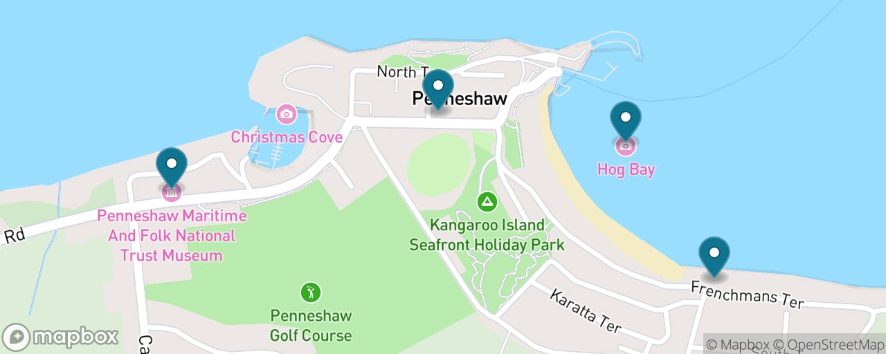 Map of the stops on “Penneshaw on Foot”