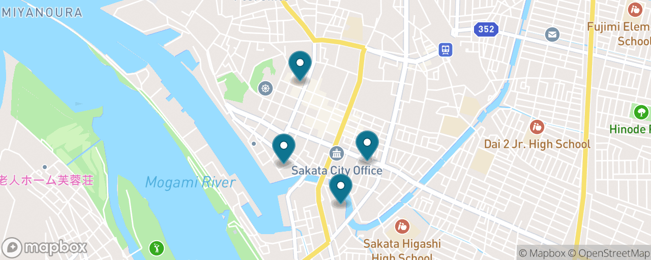 Map of the stops on “Merchant Sakata Classic”