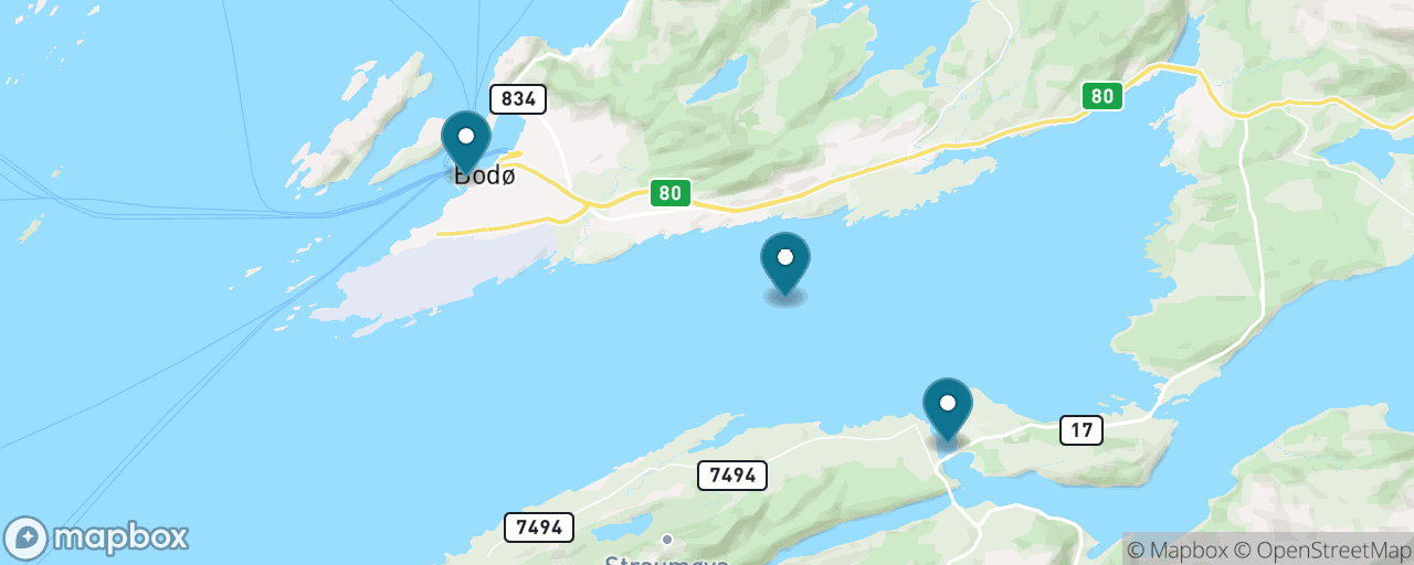Map of the stops on “Sea Eagles & the Maelstrom by RIB”