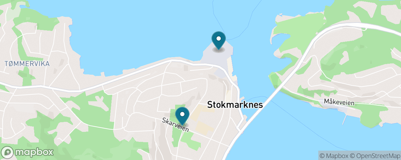 Map of the stops on “Free & Easy Stokmarknes”