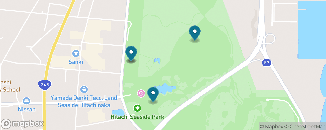 Map of the stops on “Hitachi Seaside Park: Nemophila & Kochia, Done Right”