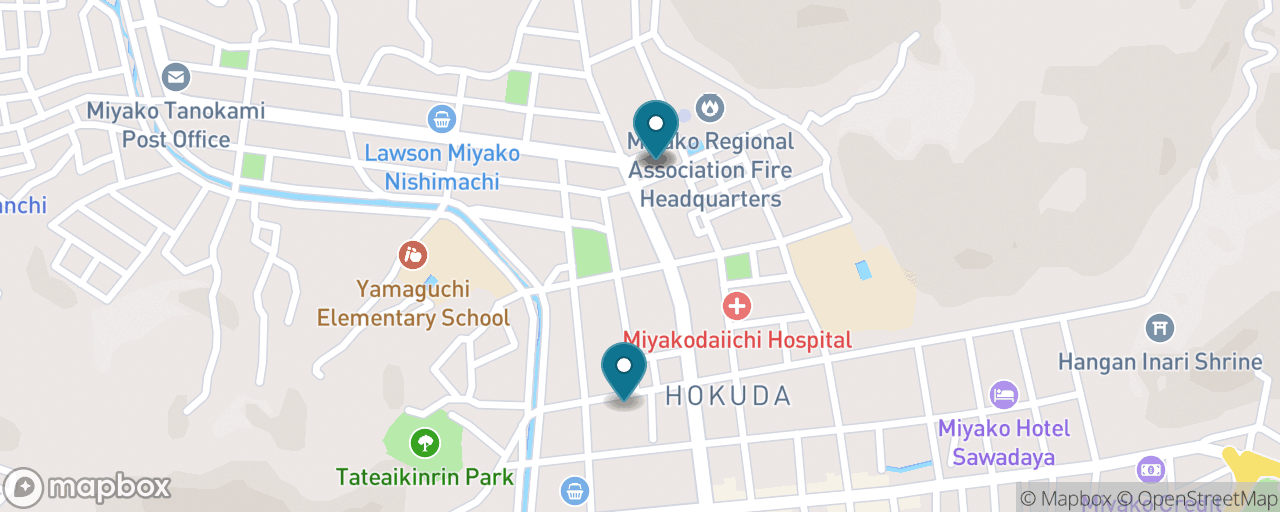 Map of the stops on “Sanriku Seafood Market Morning”