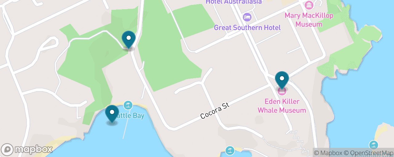 Map of the stops on “Eden with Kids”