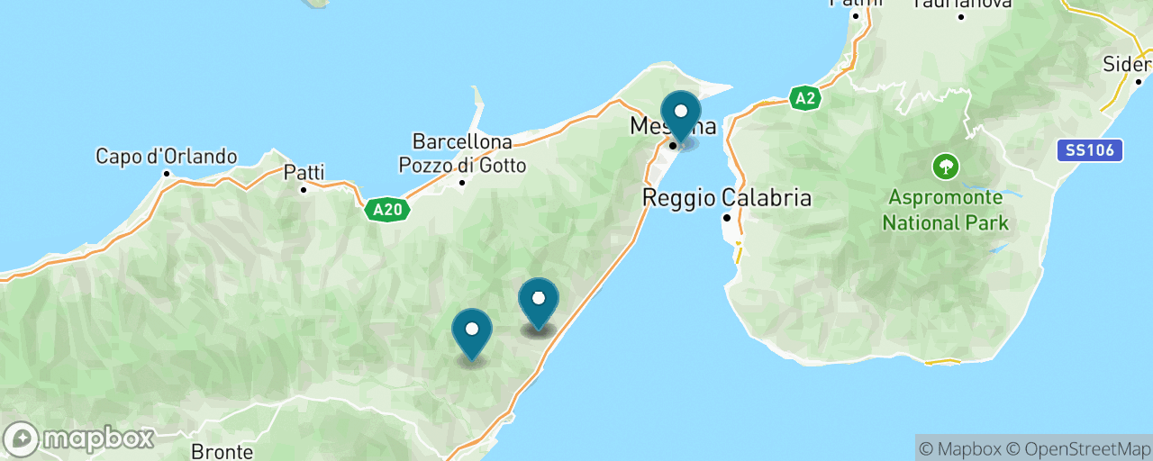 Map of the stops on “On the Godfather Trail”
