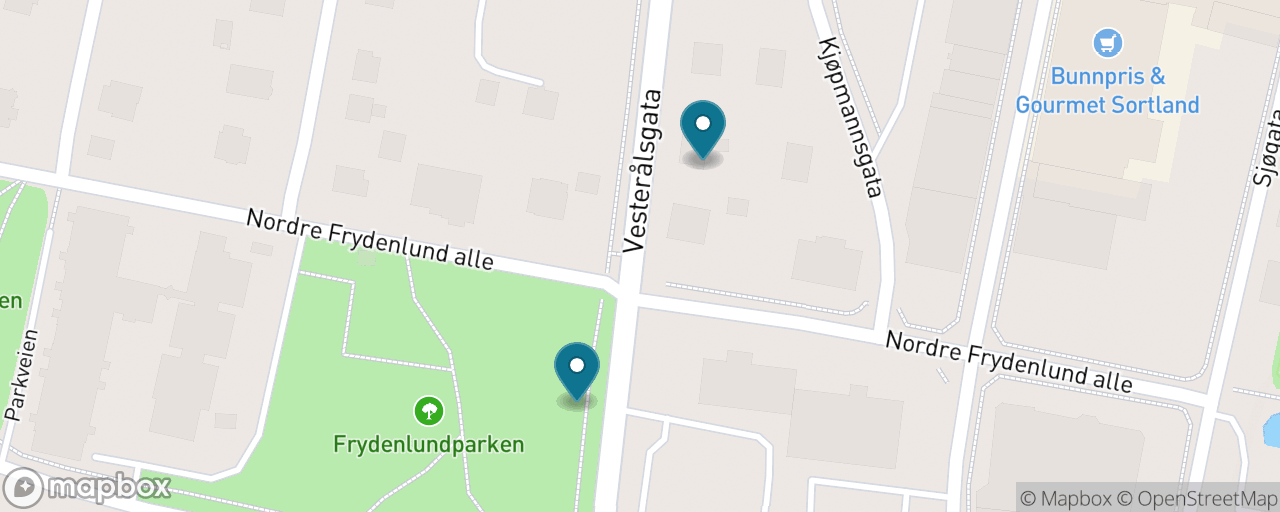 Map of the stops on “Free & Easy Sortland”