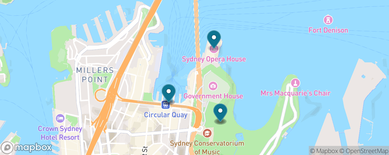 Map of the stops on “Blue Mountains by Train”