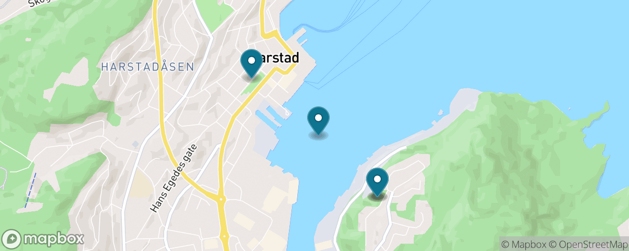 Map of the stops on “Gangsåstoppen Viewpoint Hike”