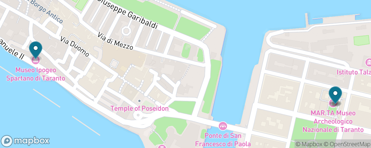 Map of the stops on “The Gold of Magna Graecia: MARTA and the Underground City”
