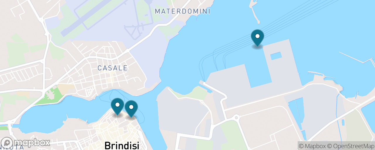 Map of the stops on “The Castle on the Island”
