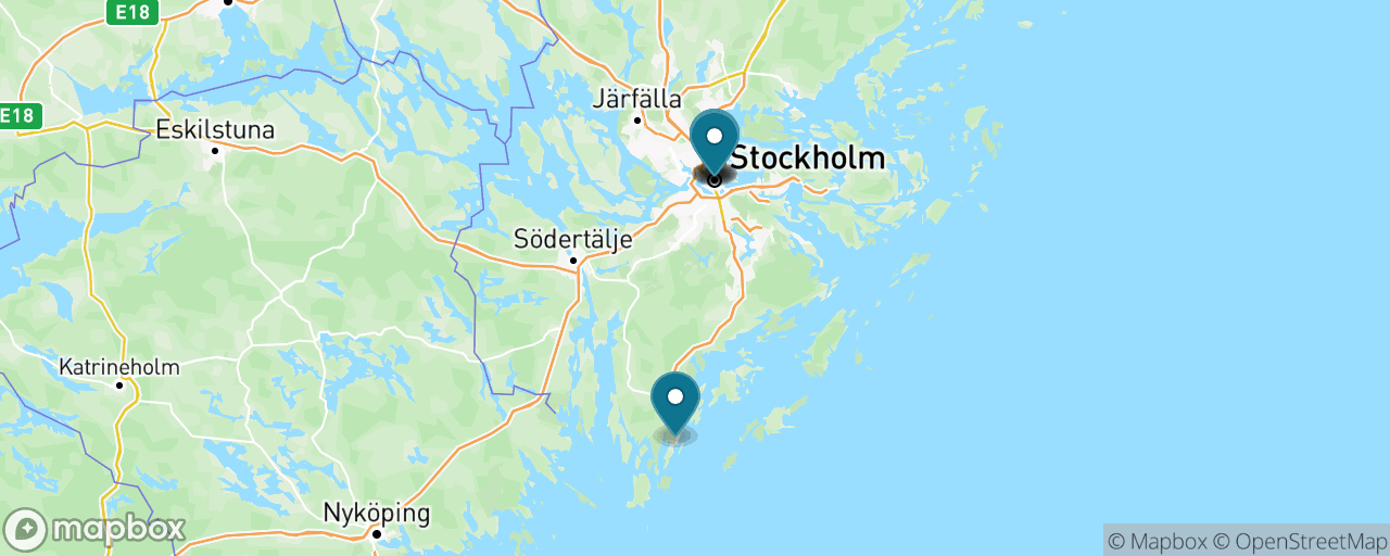 Map of the stops on “The Stockholm First-Timer's Classic”