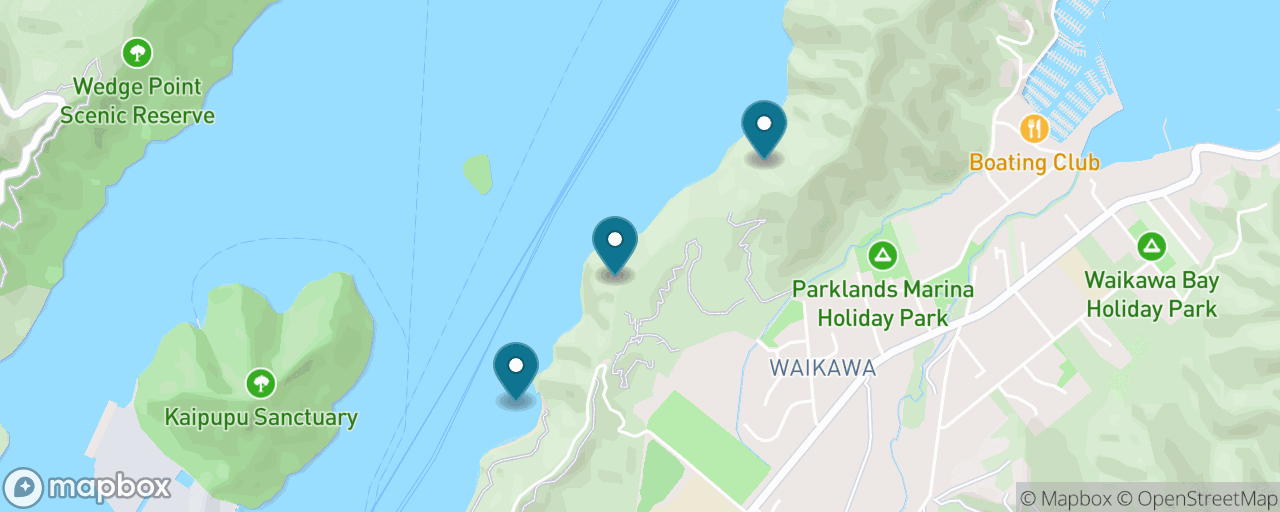 Map of the stops on “Bob's Bay & The Snout: The Free Sounds Walk”