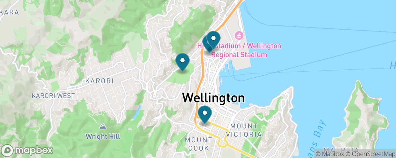 Map of the stops on “The No-Wallet Capital Day”