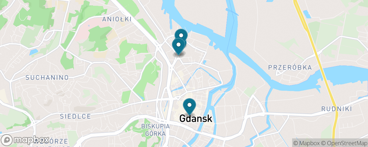 Map of the stops on “Gdańsk & the Solidarity Story”