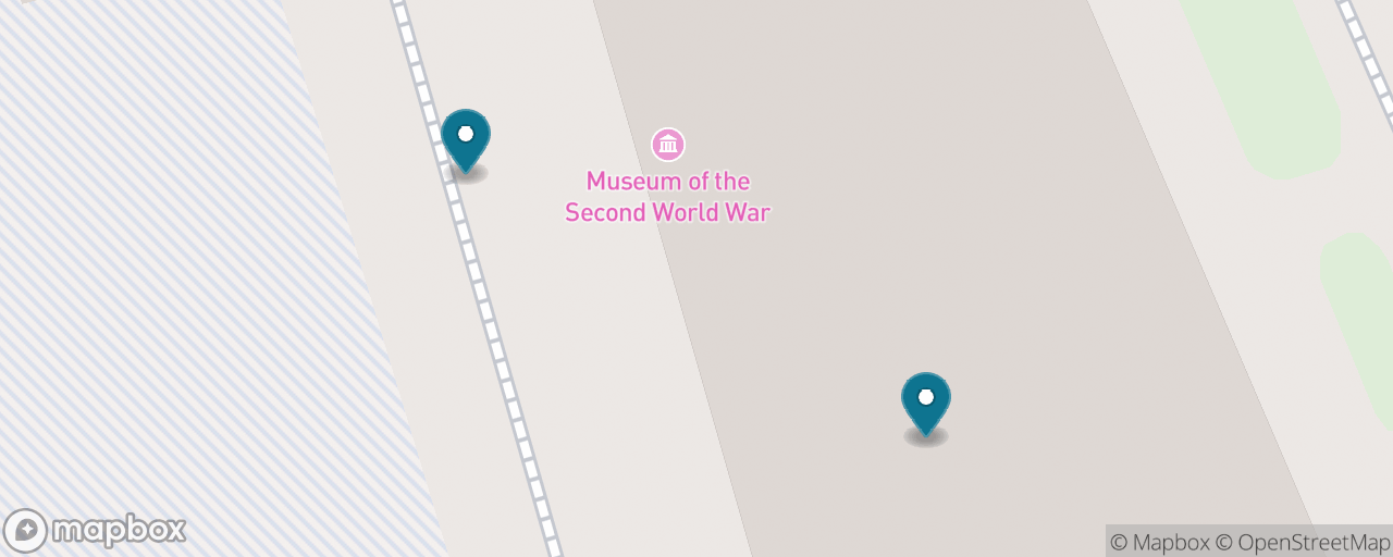 Map of the stops on “Inside the Museum of the Second World War”