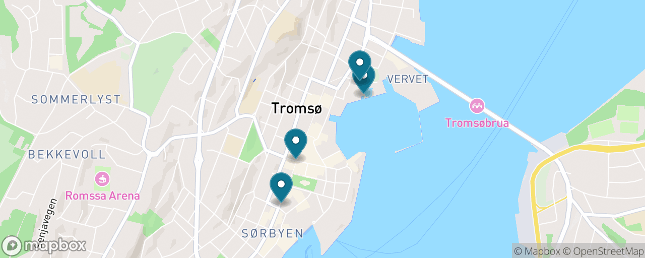 Map of the stops on “Polar Heroes & the Old Harbour”