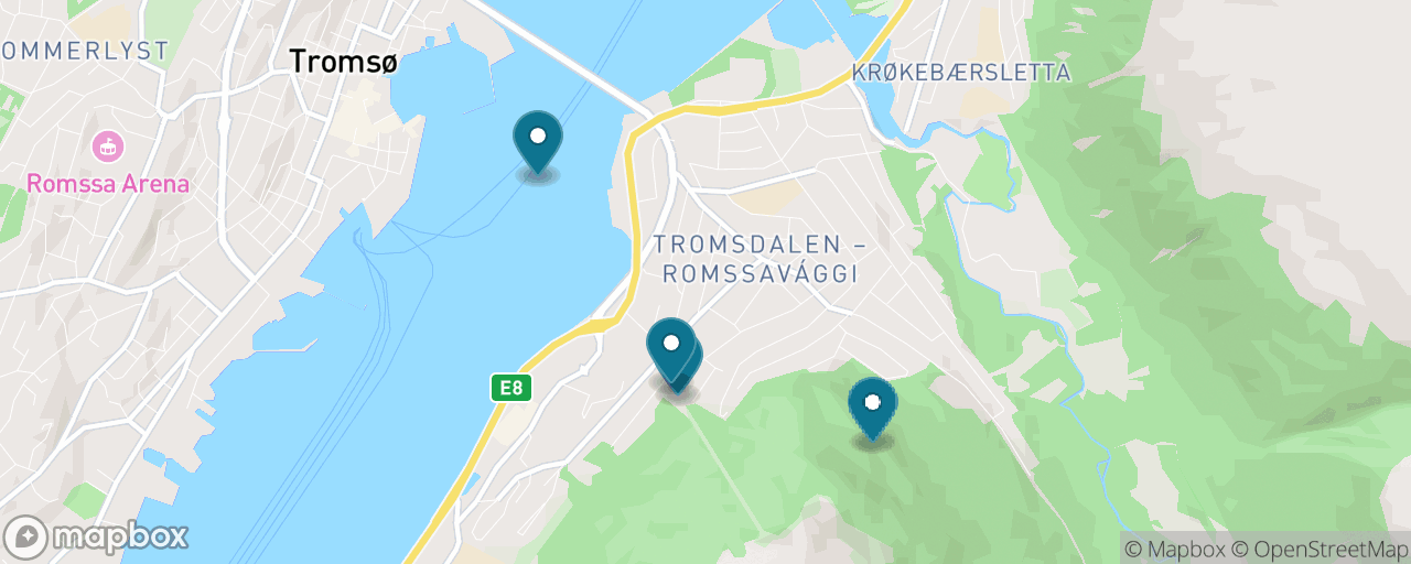 Map of the stops on “Sherpa Steps to Storsteinen”