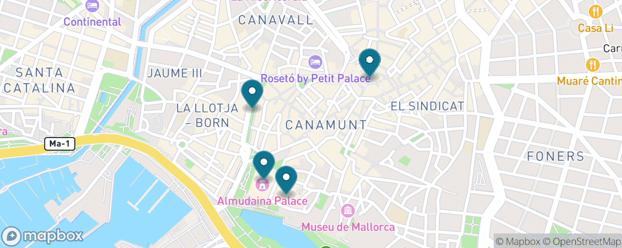 Map of the stops on “The Palma Classic — La Seu & the Old Town”