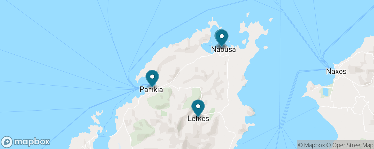 Map of the stops on “The Whole Island by Bus”